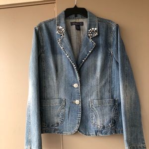 SOLD!! Jeweled Denim Jacket